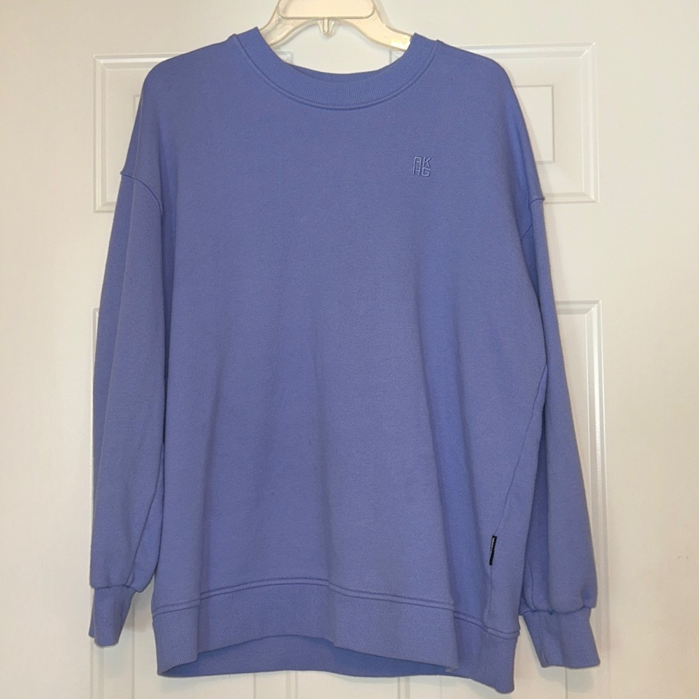 Alaskan Hardgear Oversized Cotton Crewneck Sweatshirt S Purple Loungewear Casual